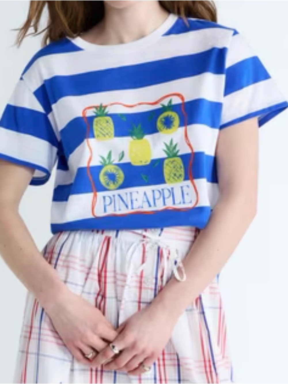 Free Assembly Retro Boho Boxy Short Sleeve Tee Medium